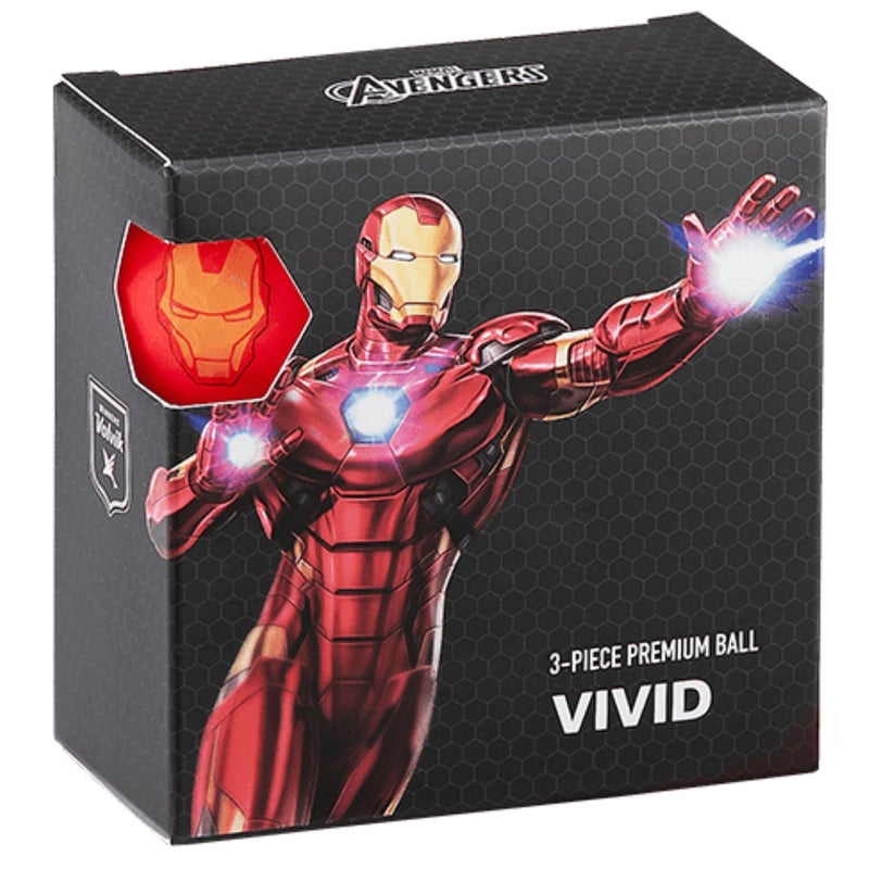 Volvik Marvel Golf Balls 4pk-Iron Man - Image 1